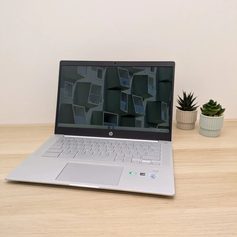 HP Pro c640 Chromebook 14 inch - Intel i5 - 8GB/64GB - verlicht toetsenbord + vingerafdruk - ChromeOS (lichte gebruikssporen)