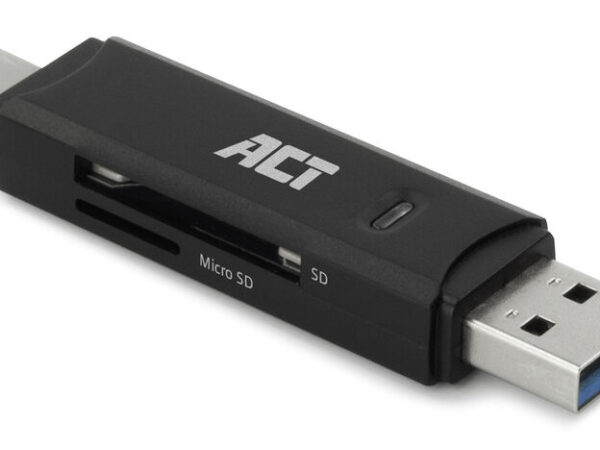 ACT AC6375 geheugenkaartlezer USB 3.2 voor SD en microSD