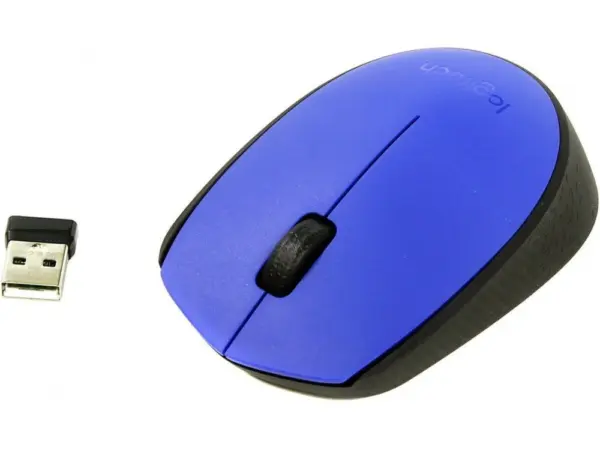 Logitech M171 draadloze muis - USB-ontvanger - blauw (nieuw)