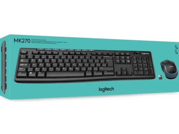 Logitech MK270 draadloos toetsenbord en muis - QWERTY (nieuw)