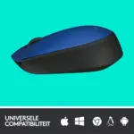 Logitech M171 draadloze muis - USB-ontvanger - blauw (nieuw) — detail