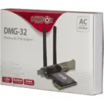 Inter-Tech DMG-32 wifi-kaart PCIe - dual-band AC650 (nieuw) — achterkant