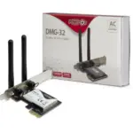 Inter-Tech DMG-32 wifi-kaart PCIe - dual-band AC650 (nieuw) — poorten links