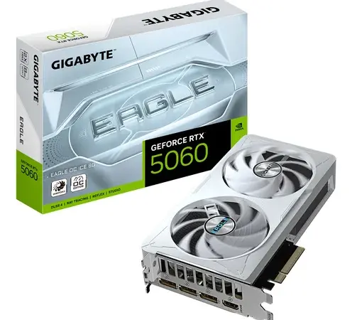 Gigabyte GeForce RTX 5060 EAGLE OC ICE videokaart