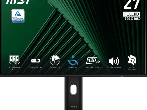 MSI PRO MP272PMG 27 inch Full HD IPS monitor met webcam