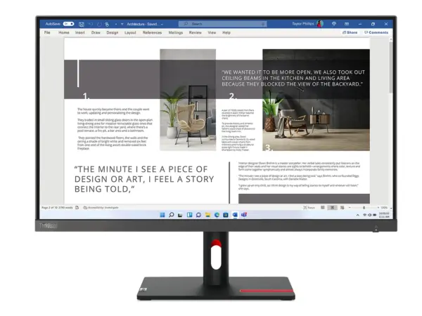 Lenovo ThinkVision S27i-30 27 inch Full HD monitor